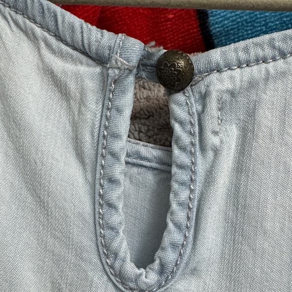 Maurices Light Blue Embroidered Tank Top - Picture 8 of 8